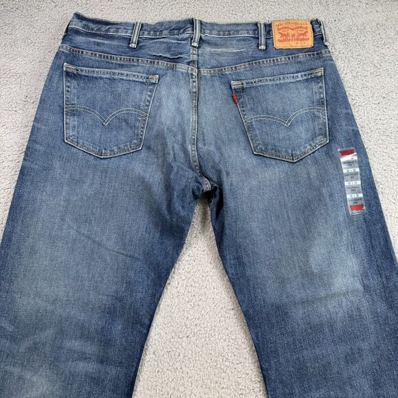S Levi 569 Jeans Men's 38x30 Loose Straight Fit Comfort Medium Wash Denim - Picture 8 of 12